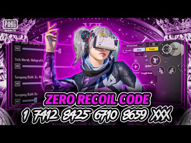 PUBG 2024 NO RECOIL/ZERO RECOIL SENSITIVITY CODE | BGMI BEST SENSITIVITY SETTINGS.