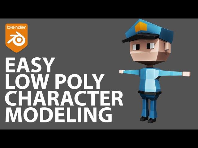 Easy Low Poly Character Modeling in Blender 2.9x