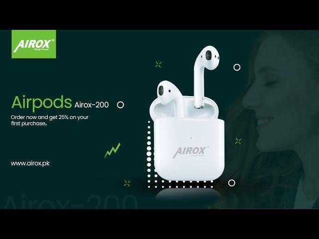 Airox Airpods | Strong Bass, Fast Connectivity & Smart Sensors | best Earbuds in Pakistan