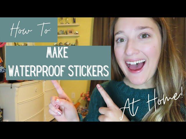 HOW TO: Make Waterproof Stickers With A Cricut 2021 | DIY Waterproof Stickers At Home For Beginners