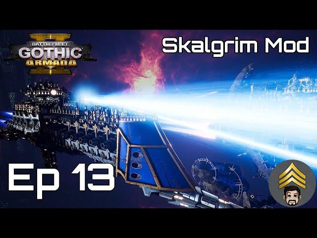 Battlefleet Gothic: Armada 2 (Skalgrim Mod) Imperial Campaign Hard - Ep 13 - Dark Eldar Raiders