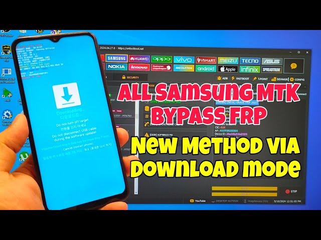 New Method! Samsung A13  (SM-A137F),  Remove Google Account, Bypass FRP. UnlockTool.