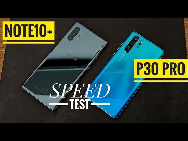 Samsung Galaxy Note10+ VS Huawei P30 Pro SPEED TEST in 2024