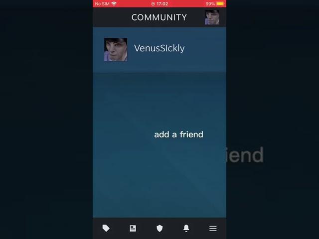 how to add someone via the friend code on the steam app