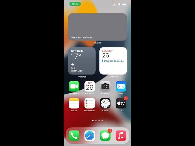Photo Widget No Content Available iOS 15  or Iphone 13