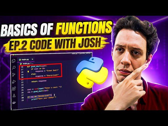 ELEVATE Your CODING with Python Functions | Code with Josh