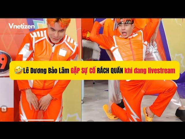 "Cười ná thở" Lê Dương Bảo Lâm GẶP SỰ CỐ RÁCH QUẦN khi đang livestream