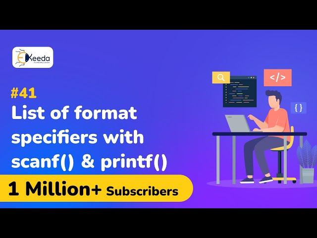 List of format specifiers with scanf() and printf()  - Data Input and Output -  C Programming