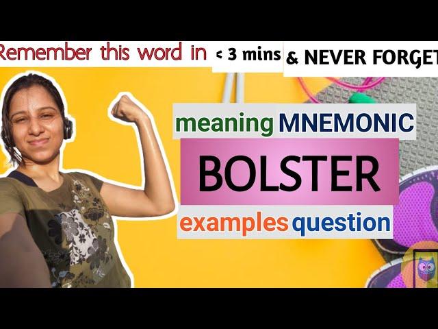 #66 Bolster| Meaning and Synonyms | Vocabulary | CAT GRE GMAT AFCAT CDS SSC Bank-PO