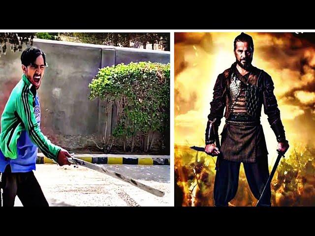 Ertugrul sword swing or spin skill by ameer Ghulam | ertugrul sword style | shorts