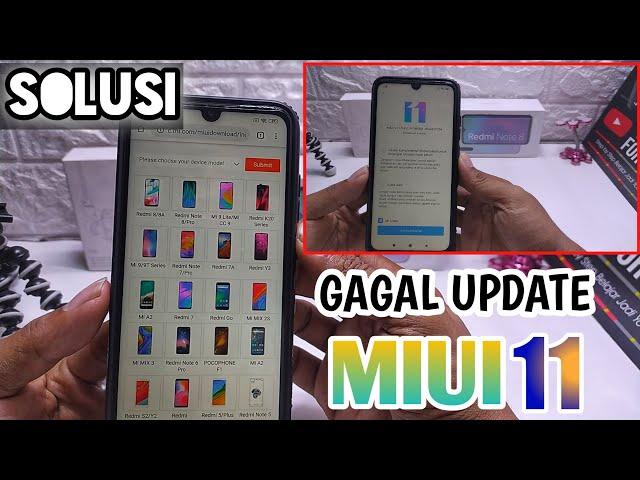 Solusi gagal Update MIUI 11 Xioami || Fix CARA UPDATE  MIUI 11 Global Stabil Redmi Note 7 VIA MANUAL