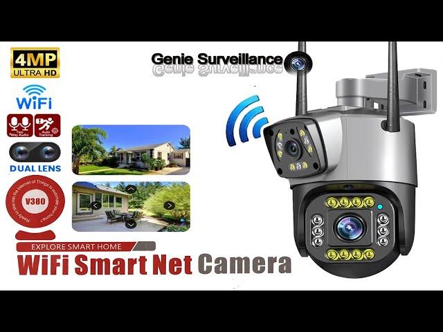 how to setup Camera ip wireless dual lens V380 on smartphone