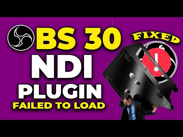  OBS Studio v30 NDI Not Showing "FIXED" | Install This Instead!