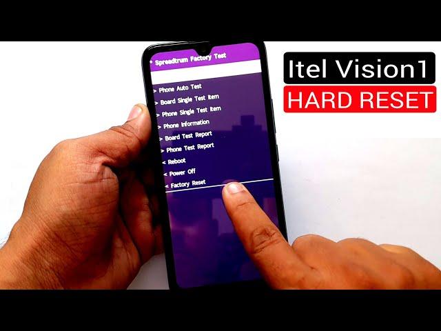 Itel Vision1 (P36 Play) Hard Reset |Pattern Unlock |Factory Reset Easy Trick With Keys