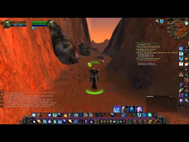 from badlands to Searing gorge  wow classic