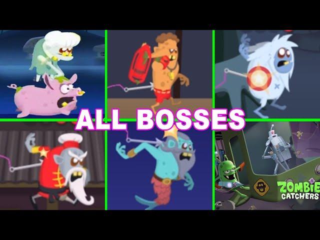 Zombie Catchers All Bosses (Swamp, Beach, Snow, China Town, Lagoon) Boss Hunt for android and iOS.