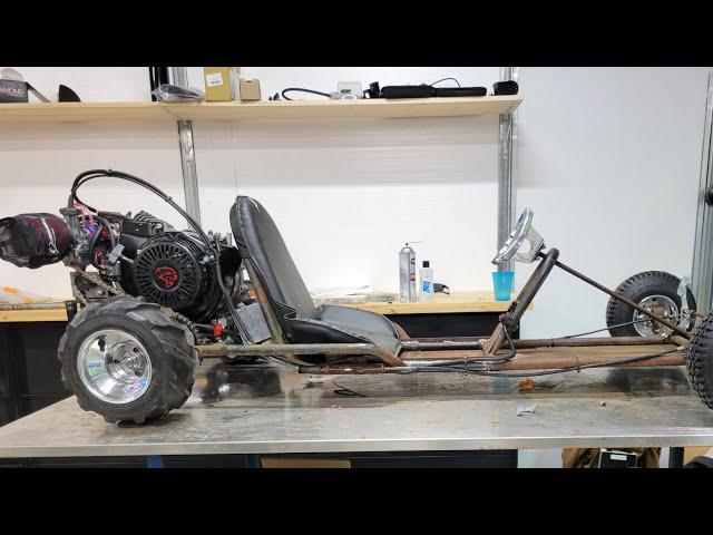 Building a junkyard gokart with a 40+hp 489cc big block engine