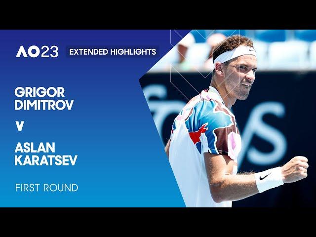 Grigor Dimitrov v Aslan Karatsev Extended Highlights | Australian Open 2023 First Round