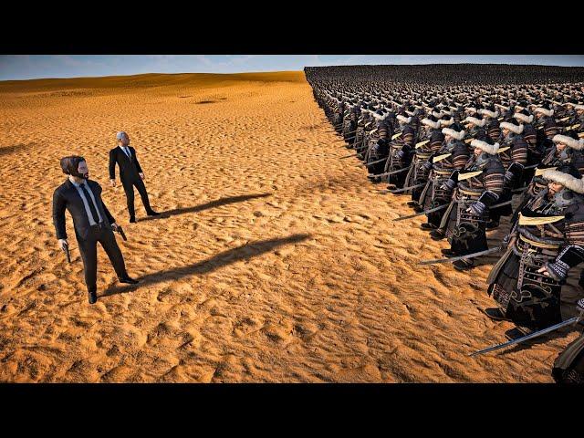 JOE BIDEN & JOHN WICK VS 1,000,000 MONGOLIAN ARMY - Ultimate Epic Battle