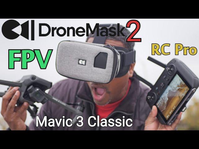 DroneMask 2 FPV Goggles with DJI Mavic 3 Classic & DJI RC Pro 