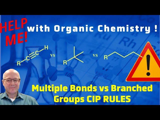 Using Cahn Ingold Prelog Rules to Assign Priority For Multiple Bonds, Branched and Simple Groups