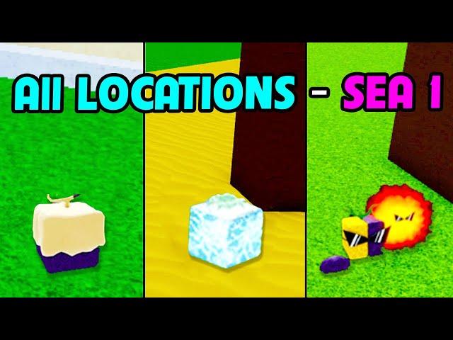 All Locations Spawn Fruit in Sea 1 - Actually Found in Blox Fruits