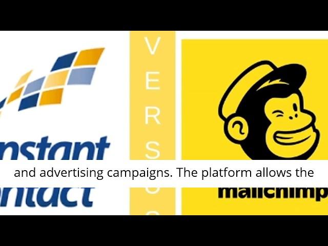 Constant Contact vs Mailchimp Email Marketing Software Comparison Chart