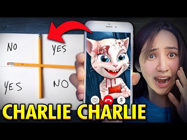 DO NOT PLAY CHARLIE CHARLIE WHEN CALLING TALKING ANGELA AT 3AM!! *THIS IS WHY*