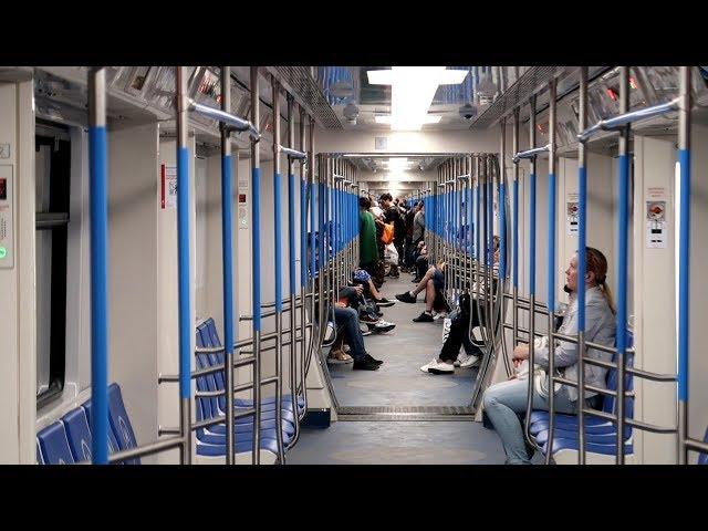 81-765 'Moscow' train at 5 (Circle) Line, Moscow metro.