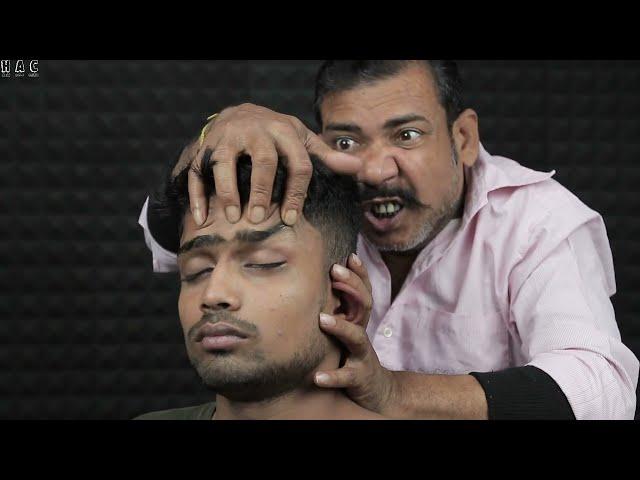 Asim The Demon King Hair Crack Head Massage For Your Relaxation | Demon King Massage