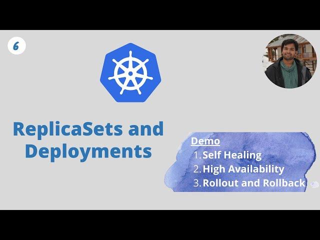 ReplicaSets and Deployments | Self Healing, High Availability, Rollout, and Rollback in Kubernetes