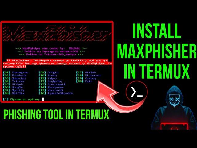 How To Download Phishing Tool ( MaxPhisher ) in Termux | MaxPhisher 2025