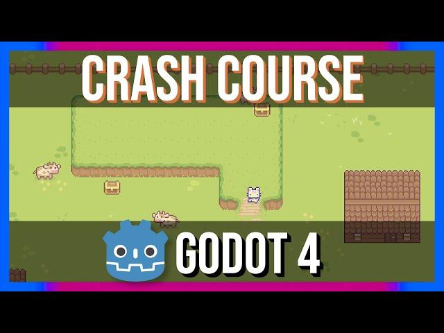 Godot 4 Crash Course for Beginners - GameDev 2D Top Down Tutorial