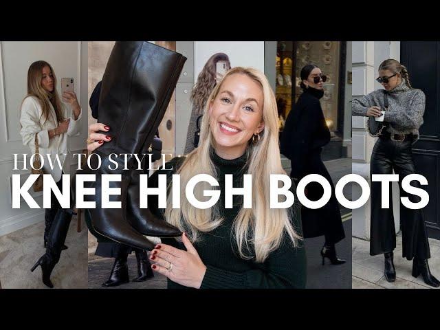 15 Chic Ways to Style Knee High Black Boots  Autumn & Winter Outfit Inspirations