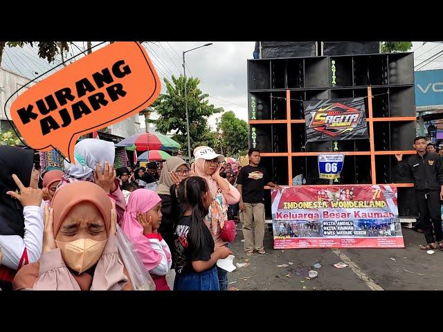 sagita audio bikin kapok penonton karnaval ambulu