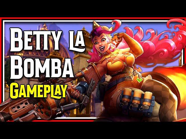 First Gameplay of Betty la Bomba! Is She Any Good? - Paladins PTS Gameplay