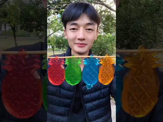 Rainbow Pineapple Jelly Candy   ~ Part-2 | #shorts #tiktok