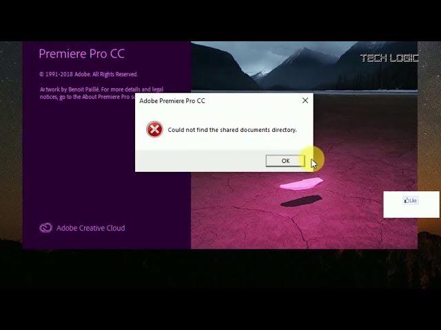 Could not find the shared documents directory adobe premiere | How to fix