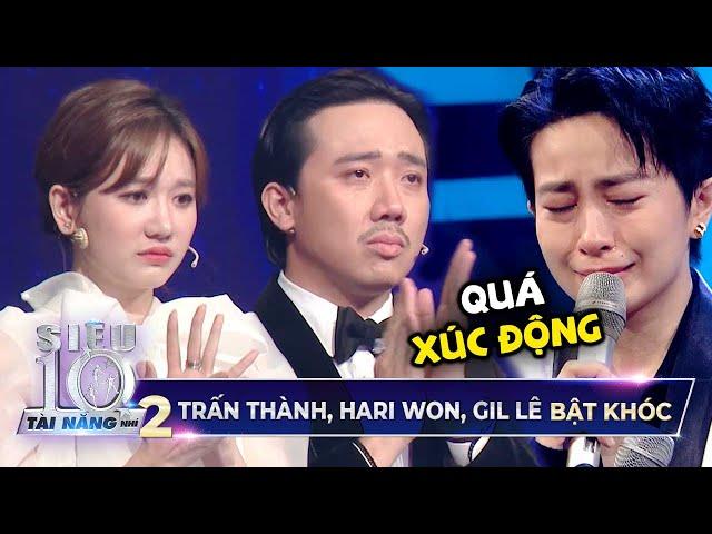 Trấn Thành, Hari Won, Gil Lê KHÓC NỨC NỞ với tiết mục CHẠM ĐẾN TRÁI TIM trong đêm Chung Kết Super 10