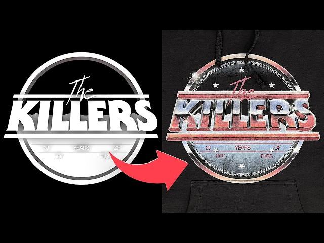 How I Designed Official Merch for The Killers Tour