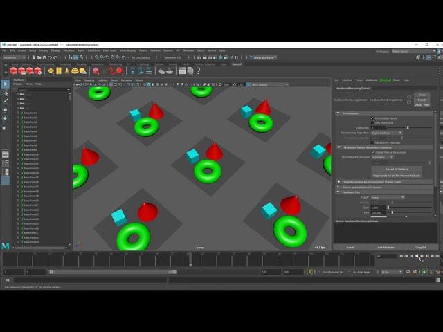 Maya viewport performance comparison of the aiStandIn and GPU cache nodes