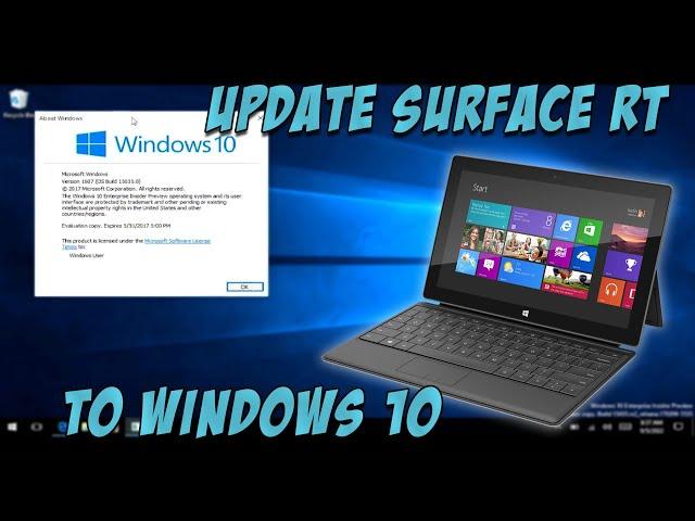 Update Microsoft Surface RT Tablet to Windows 10 [Unofficial Upgrade]