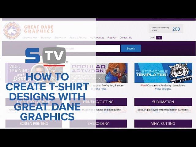 How to Create T-Shirt Designs with Great Dane Graphics