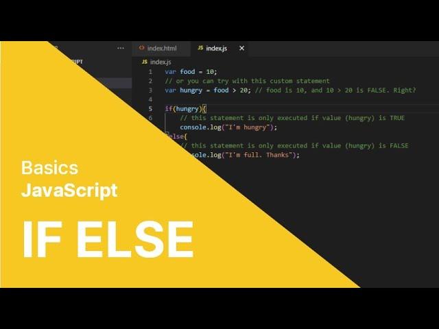 If Else Statement in JavaScript (Basics)