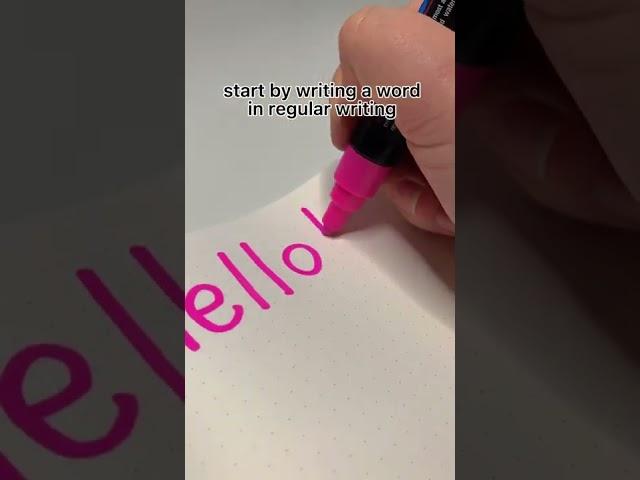 easy hand lettering tutorial (NO CURSIVE) 