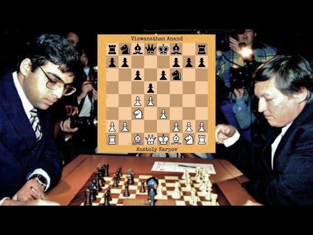 Anatoly Karpov vs Viswanathan Anand | World Championship Match, 1998 #chess #chessgame