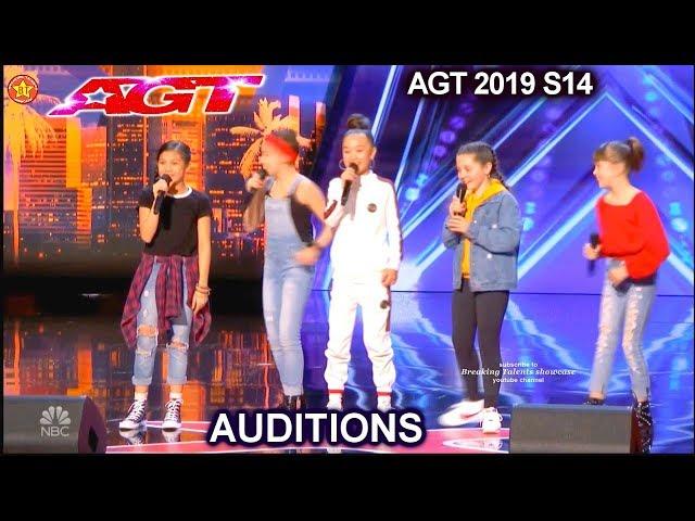GForce -  KID GIRL Band AMAZING!!  | America's Got Talent 2019 Audition