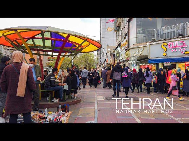 TEHRAN 2021 - Walking in Narmak & Haft Hoz Square a day before Nowruz 1400 /تهران