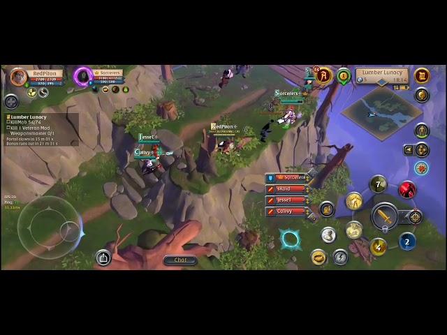 Albion Online | POV Healer HCE 13 Lumber Lunacy with 6.3 gear low spec on mobile