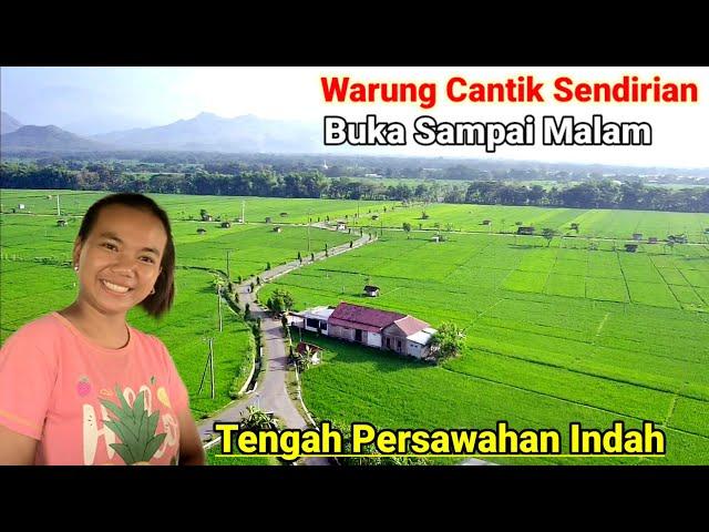 Warung Cantik Sendirian Tengah Persawahan Indah Pedesaan Ponorogo